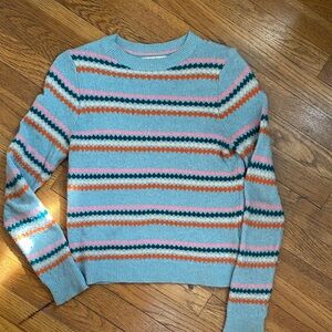 Mini Boden geo print striped sweater